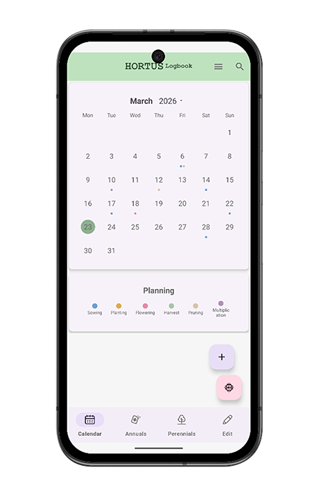 Hortus Logbook screenshot